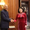 Vice President Dang Thi Ngoc Thinh meets Indian President