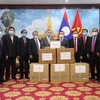 COVID-19: Vietnam presents medical supplies to Lao people