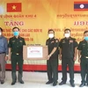Military Region 4 High Command presents medical supplies to Lao armed forces