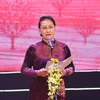 National Assembly Chairwoman Nguyen Thi Kim Ngan delivers a speech at a Vietnam Red Cross (VRC) programme calling for help to the poor and the victims of Agent Orange in Hanoi on January 16. (Photo: VNA) 