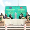 Border guard force presents medical supplies to Cambodia