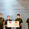 Defence ministry presents medical supplies to aid Laos’ pandemic-prevention efforts