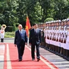 Welcome ceremony held for top Lao leader Thongloun Sisoulith