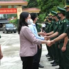 Vice President works with Ha Giang