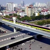 Hanoi’s metro trains put on trial run for elevated stations