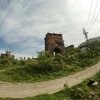 Hai Van Gate under restoration