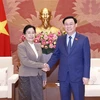 NA leader hopes for stronger ties between Vietnamese, Lao court systems