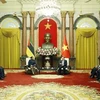 President hosts Mozambican Assembly President in Hanoi