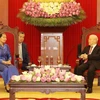 Party chief hosts Cambodian Party official