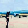 Woman posing for Tiktok video at airport tarmac banned from flying