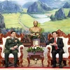 Lao leaders welcome visiting defence minister of Vietnam