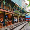 The popular "railway café street" in Hanoi. (Photo: VNA)