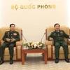 Vietnam, Laos step up practical cooperation in defence