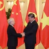 Welcome ceremony with cannon salute held for Vietnamese Party leader in China 