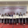 Vietnamese students receive AEON 1% Club Foundation Scholarships