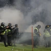 Riot forces police to use tear gas at Indonesia's football stadium