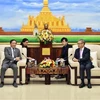 Vietnamese Embassy greets Lao Party 