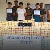 Lao police continuously seize large amounts of drugs