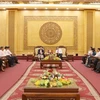 Ninh Binh leader hosts Lao guests