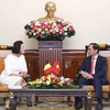 Minister of Foreign Affairs receives Belgian Senate President