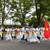 Vietnamese dance group performs at Japanese festival