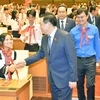 Top legislator attends first "Children's National Assembly" mock session