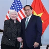 PM meets US Treasury Secretary, leaders of economic groups