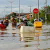 Cambodian PM demands support for flood victims
