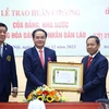 Lao orders, medals presented to members of Ministry of Home Affairs