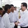 President attends event to sum up construction of houses for the poor in Soc Trang