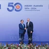 Welcome ceremony held for heads of delegations to ASEAN-Australia Special Summit