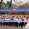 People run to respond to Earth Hour 2024 Campaign