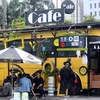 Bus coffee shop in Hanoi