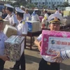 Tet gifts on the way to soldiers on duty at DK1 Platforms