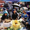 A vivid market of Ha Nhi people in mountainous Y Ty commune