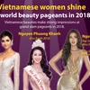 Vietnamese women shine at world beauty pageants in 2018
