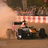 Formula One legend hits Hanoi streets