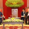 Party, State leader receives Japanese Prime Minister
