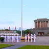 Flag-salute ceremony in celebration of National Day
