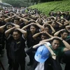 Miles de personas participaron en el simulacro de terremoto que tuvo lugar en Metro Manila (Fuente: VNA/AFP)