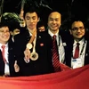 El candidato Nguyen Duy Thanh con su medalla de bronce (Fuente: VNA)