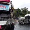 Accidente vial cobra vida de un vietnamita y lesiona otros siete