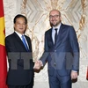 Premier vietnamita conversa con su par belga en Bruselas