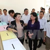 Presidenta parlamentaria supervisa preparativos electorales en provincia Hau Giang