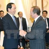 Presidente de Vietnam recibe a embajadores de Cuba y Unión Europea