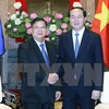 Presidente vietnamita reafirma prioridad de relaciones con Laos