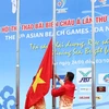 Izan bandera de los Juegos Asiáticos de Playa en Vietnam