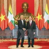 Presidente de Myanmar concluye visita a Vietnam