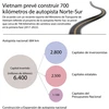 [Infografía] Vietnam prevé construir 700 kilómetros de autopista Norte-Sur