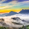 Belleza de la montaña vietnamita de Mau Son